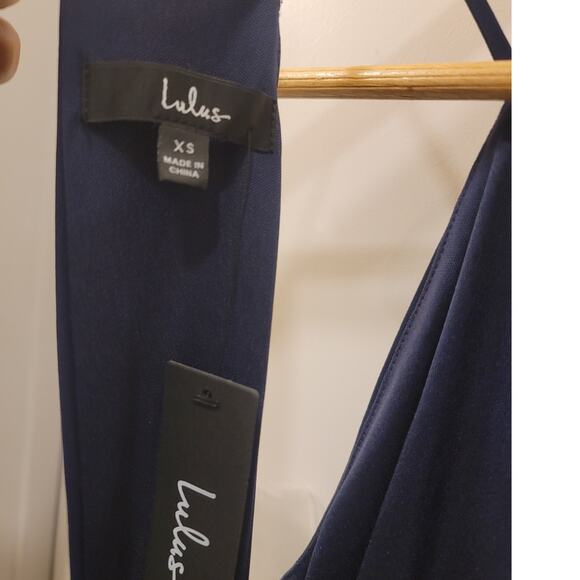 Lulus Dreamy Date Night Navy Blue Sleeveless Midi Dress - Picture 4 of 8